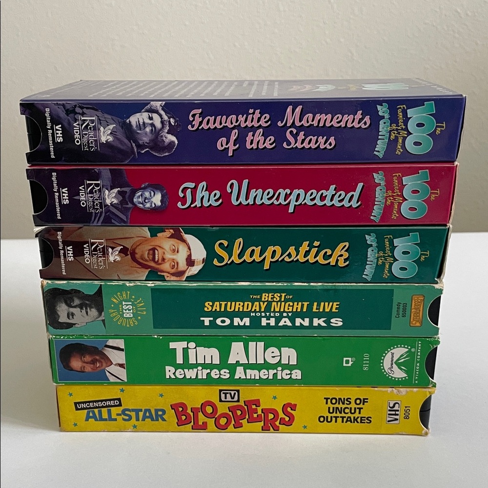 Classic Comedy VHS Collection: 100 Funniest Moments of the 20th Century & others